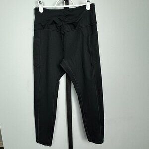 Euc - Victoria's Secret - Live in Point Black Rushed Leggings. Size M